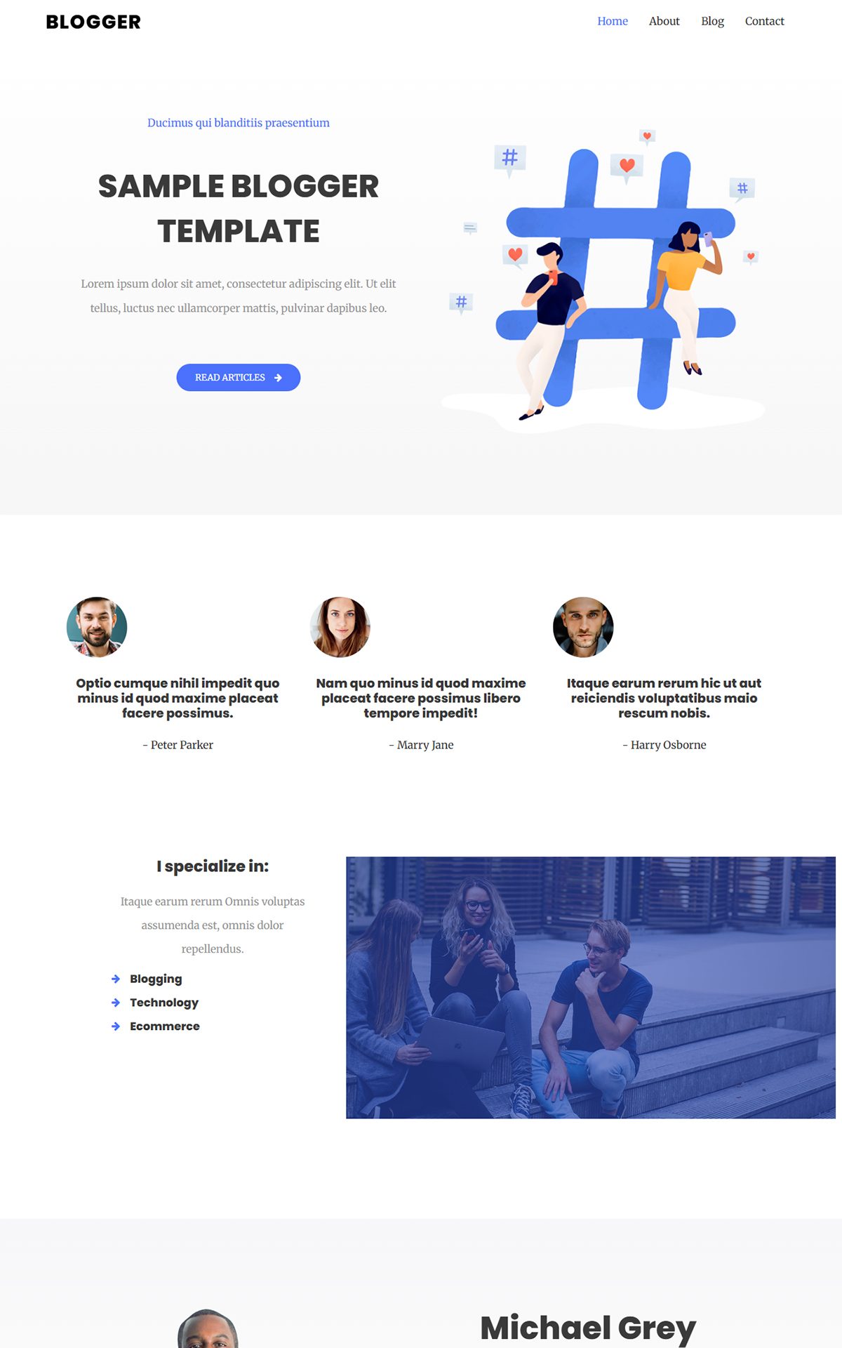 Blog site